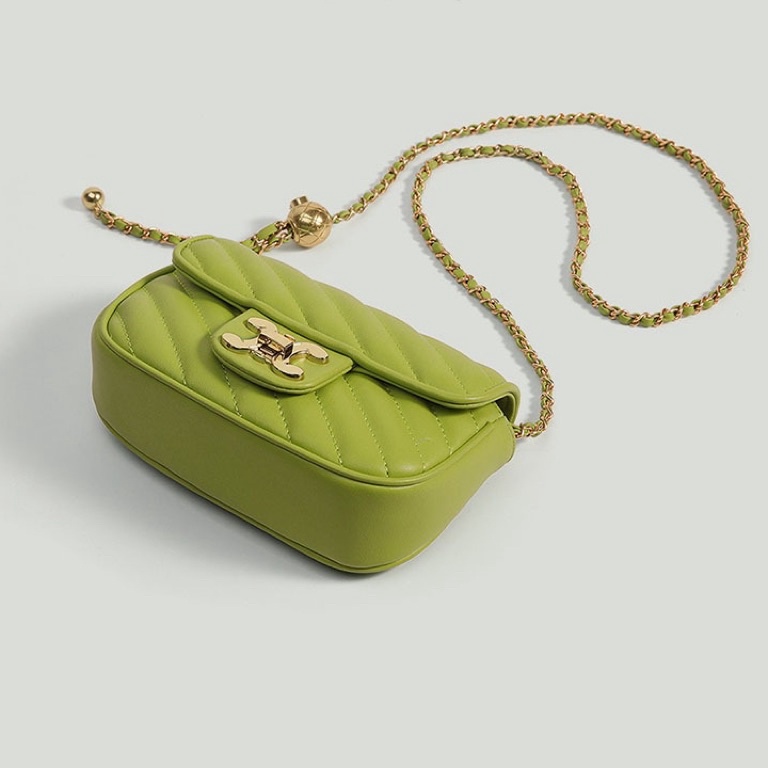 STOK TERBATAS Tas Selempang Kulit Wanita Dompet Hp Cewek Rantai ury Mini Bag JS 8156