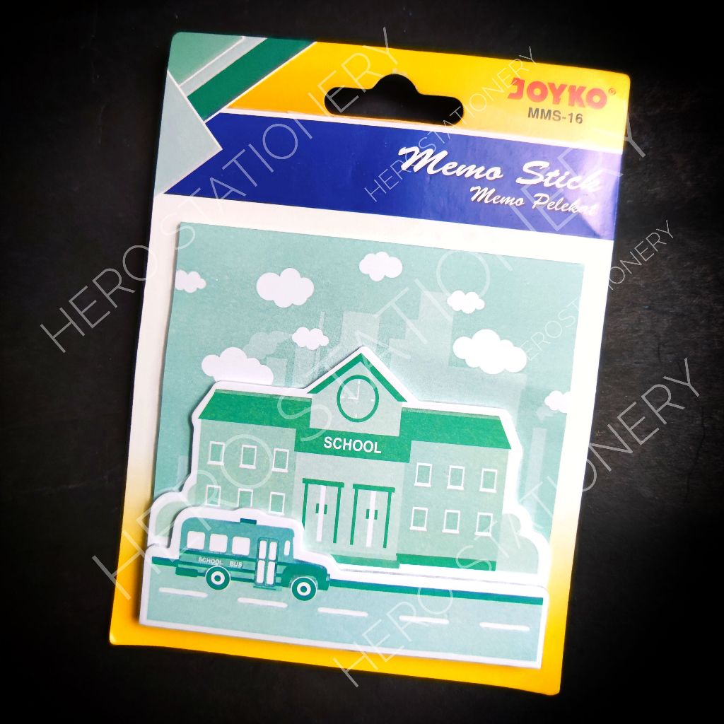 

Memo stick sticky note joyko motif school MMS-16