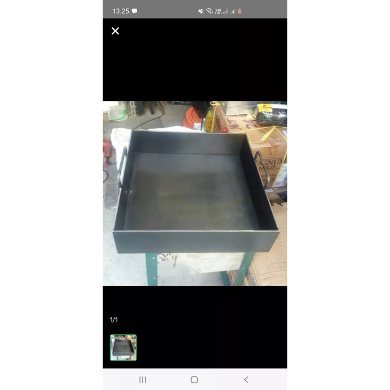 Wajan Kotak Penggorengan Donat Plat Baja Hitam 60 Cm Deep Fryer