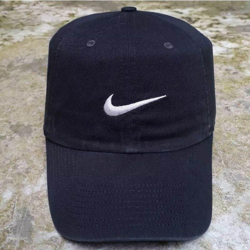 Topi Nike Hitam ( Stelan Strap Back )