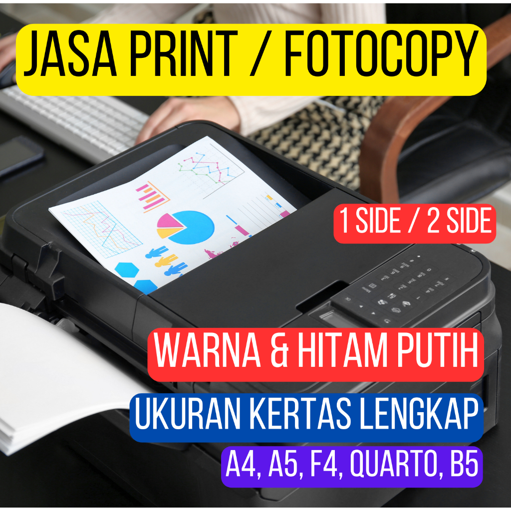 

Jasa Print Warna dan Hitam Putih A4 F4 75 GSM Print Buku Makalah Tugas Sekolah Skripsi Tesis Jurnal