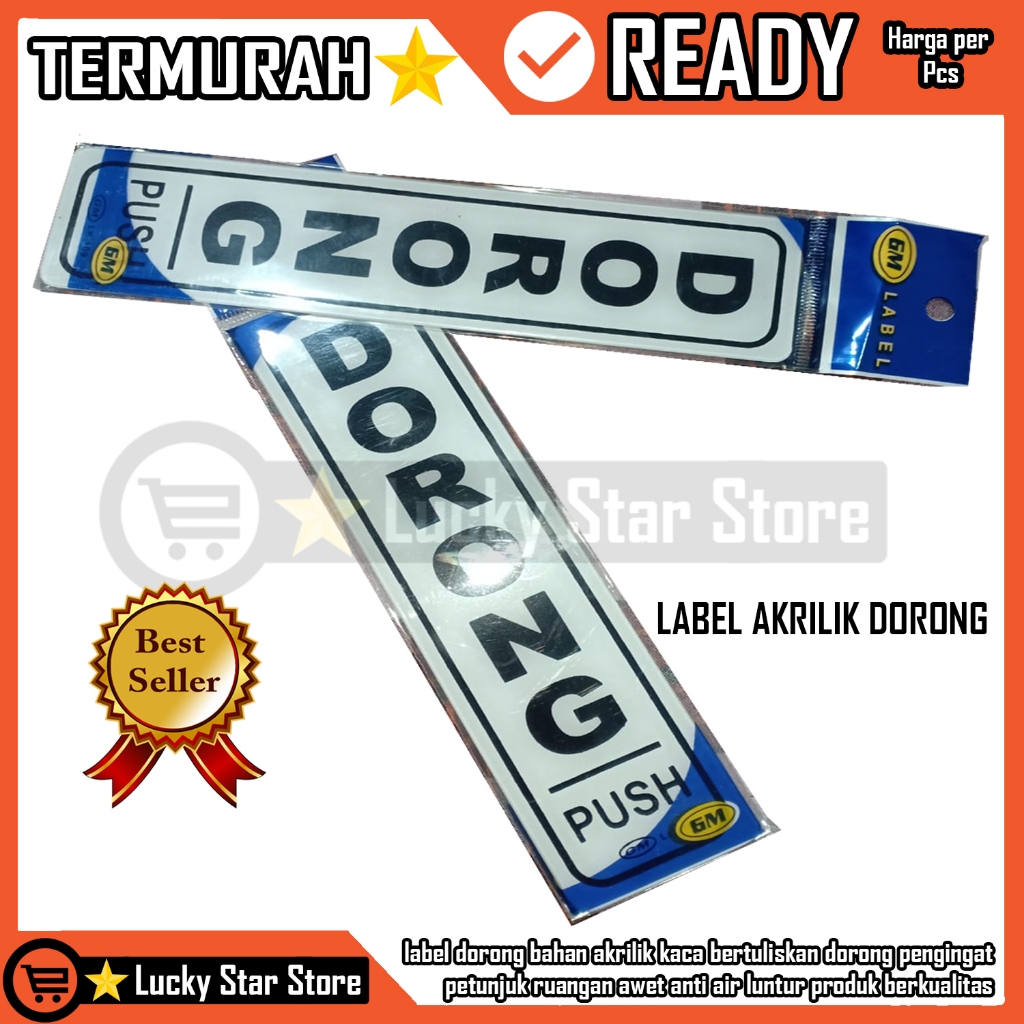 

LABEL DORONG ACRYLIC TEMPEL RUANGAN PETUNJUK PENANDAI PUSH PULL WET AKRILIK LABELS STICKER STIKER TEKS MENANDAI PENANDA INFORMASI TEMPAT MALL PINTU DOOR TO DOOR BERKUALITAS KACA TEBAL PLASTIK PLASTIC ANTI PATAH AIR