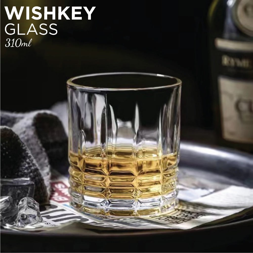 Elegant Glass Bar Whsikey 310ml  Beer Coffee Milk Juice Mocktail Cocktail Pattern Vodka Cokctail Mod