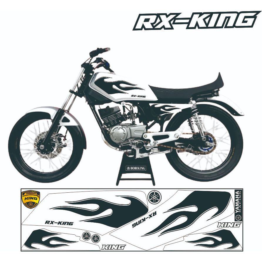 STIKER VARIASI MOTOR RX KING VARIASI LIST STRIPING RX KING MOTIF TRIBAL STIKER STRIPING  BODY MOTOR YAMAHA RX KING VARIASI SETIKER