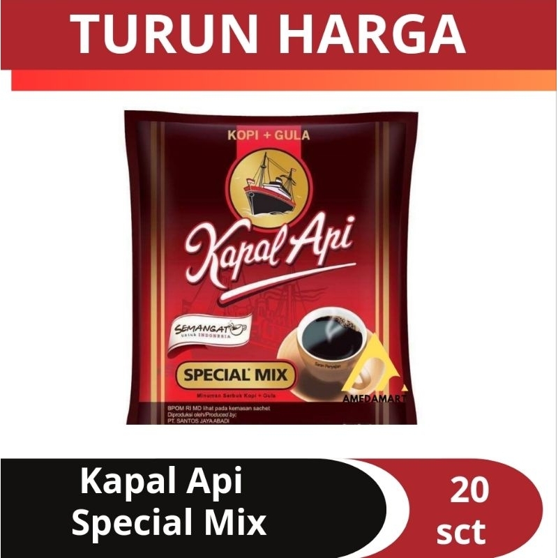 

Kapal Api Special Mix Kopi Bubuk [ 25 g / 20 Sachet ]