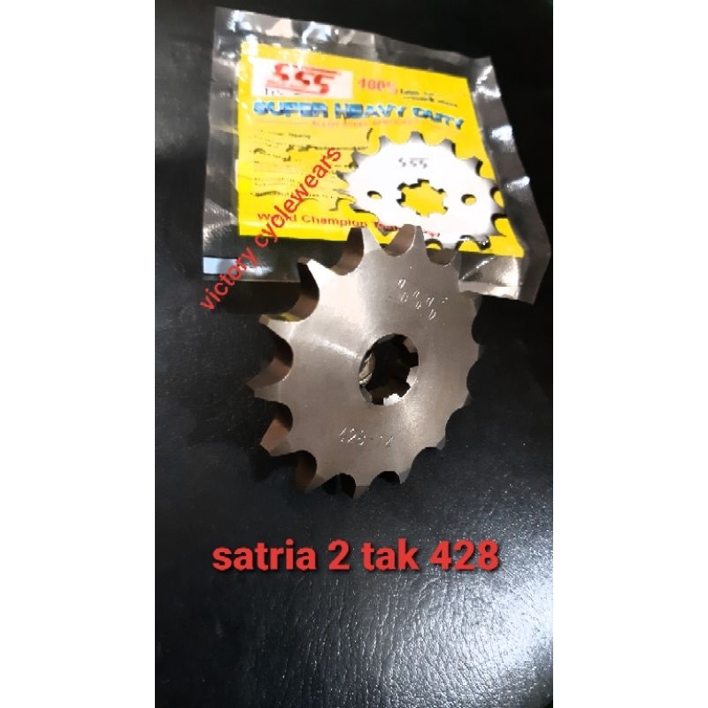 GEAR DEPAN SSS 428 SATRIA 120R/2TAK/SUZUKI TORNADO