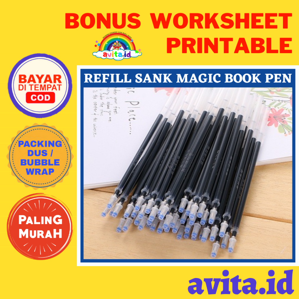 

avita.id 1 BIJI Refill Sank Magic Book / Isi Ulang Buku Sank Magic 1 biji / Refill Bolpoin Sank Magic Book Anak