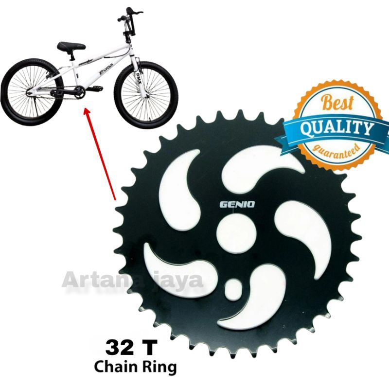 piringan Gir tengah sepeda BMX 32 T genio/piringan gir depan sepeda BMX kuat dan tahan lama