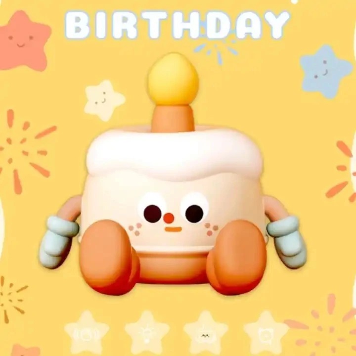 Lampu Kue Ulang Tahun / Lampu Unik Bentuk Kue / Lampu Tidur Kue Bahan Silikon + ABS