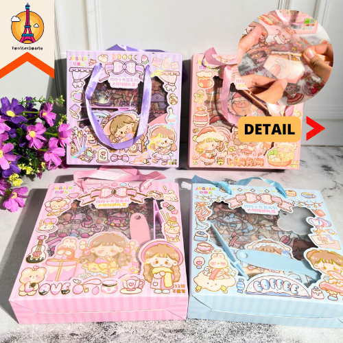 

Sticker Box Cewe JBE-27 Bonus Perata dan Alat Pencapit Sticker Scrapbook Journaling Lucu Termurah Fancy Best Gift Present For Birthday Event Souvenir Alat Tulis Kantor Sekolah Ready COD