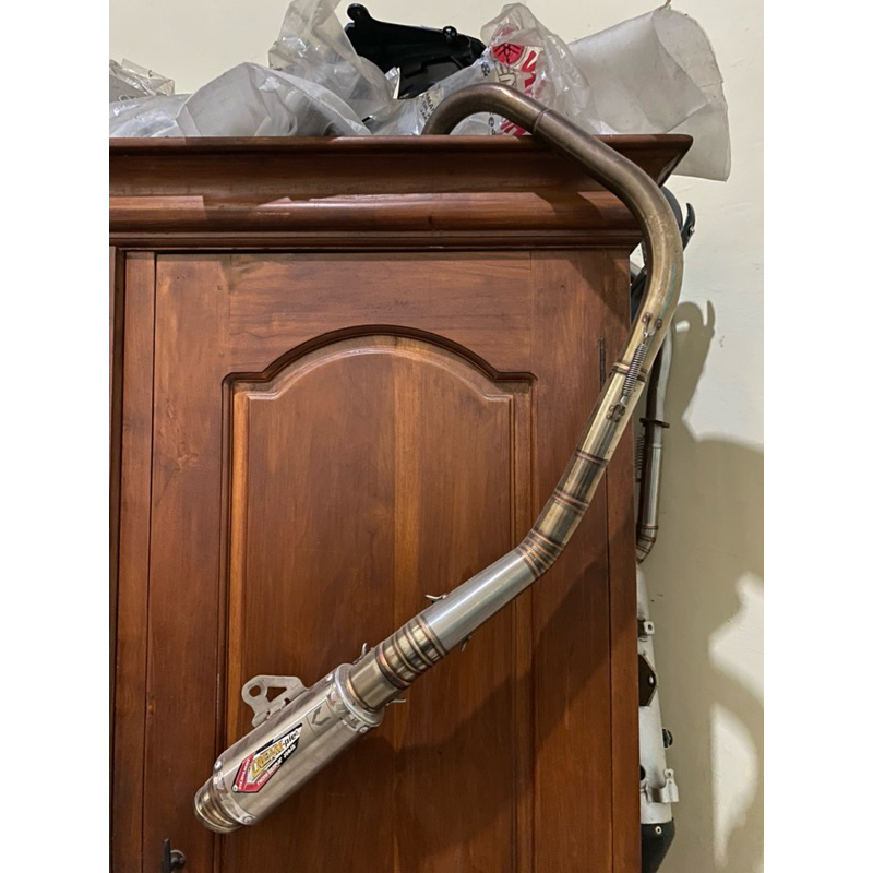 knalpot creampie cp3 kolong pnp klx/dt 200cc original