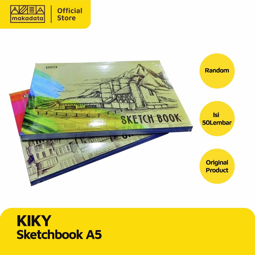 

SKETCH BOOK / BUKU SKETSA KIKY A5 ISI 50 LEMBAR (1 PCS) MURAH