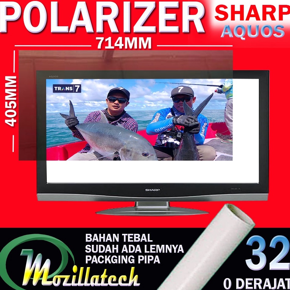 5.5 Terlaris POLARIZER SHARP AQUOS 32 POLARIS POLARIZER TV LCD SHARP 32 INCH IN