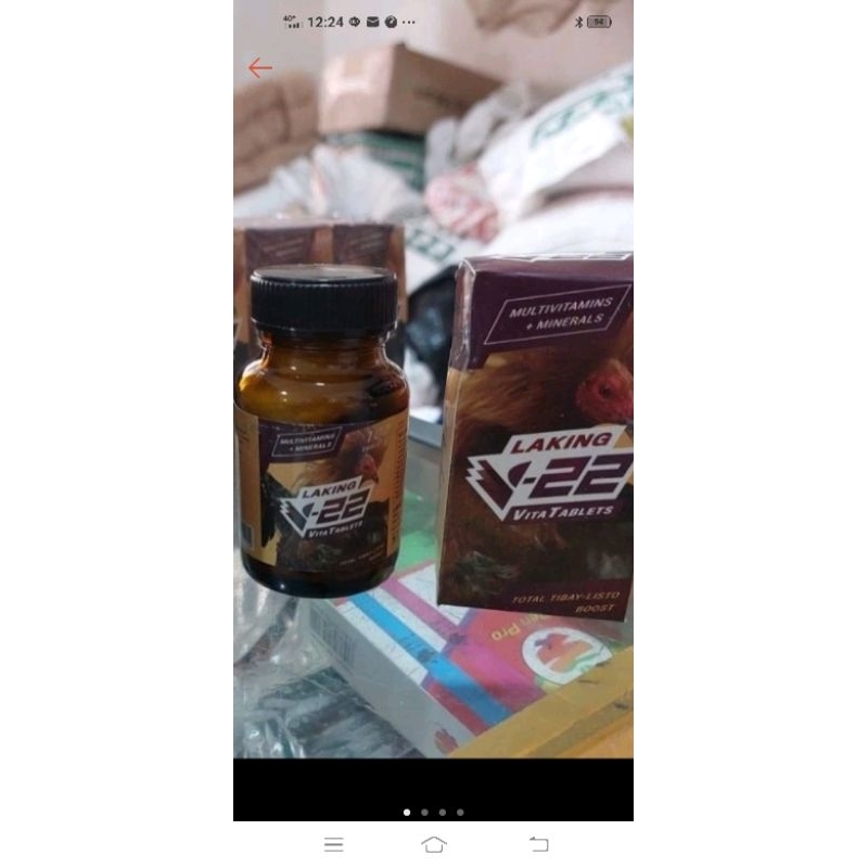 V22 SUPER multivitamin ayam piso menambah nyali mental