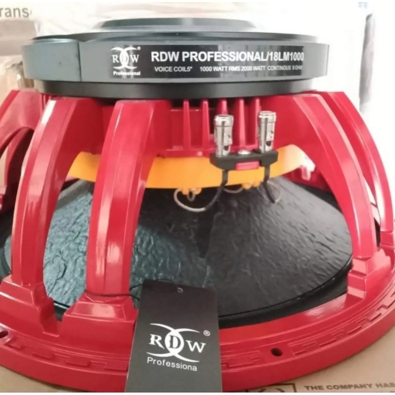 komponen speaker 18 inch RDW 18LM1000/18LM 1000