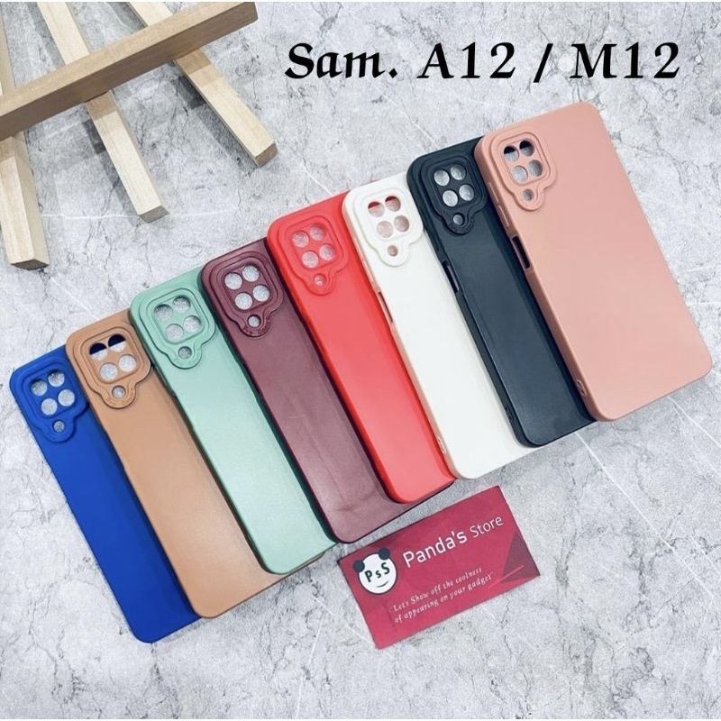 Case Pro Camera Samsung A12 Candy Case Full Color 3D Slikon TPU