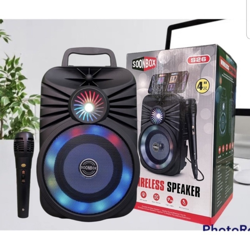 Speaker Bluetooth SOONBOX S26/25 Wireless Speaker Free Mic