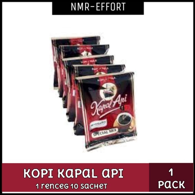 

Kopi Kapal Api Special Mix 1 Renceng 10 sachet @ 25gr 88