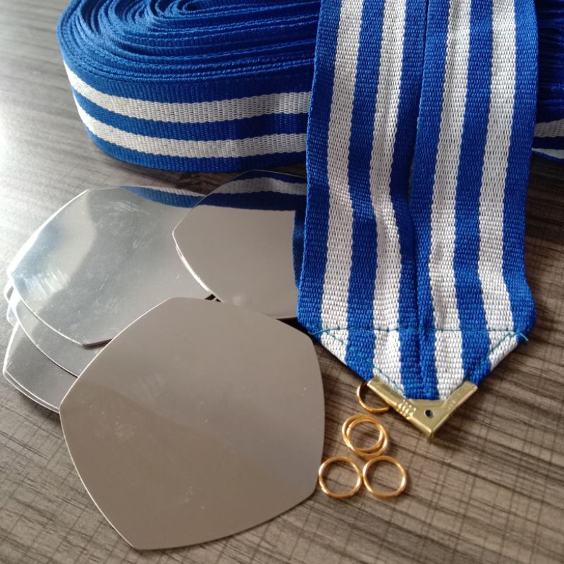 

TALI MEDALI SATU SET ( Tali, Plat & Ring )