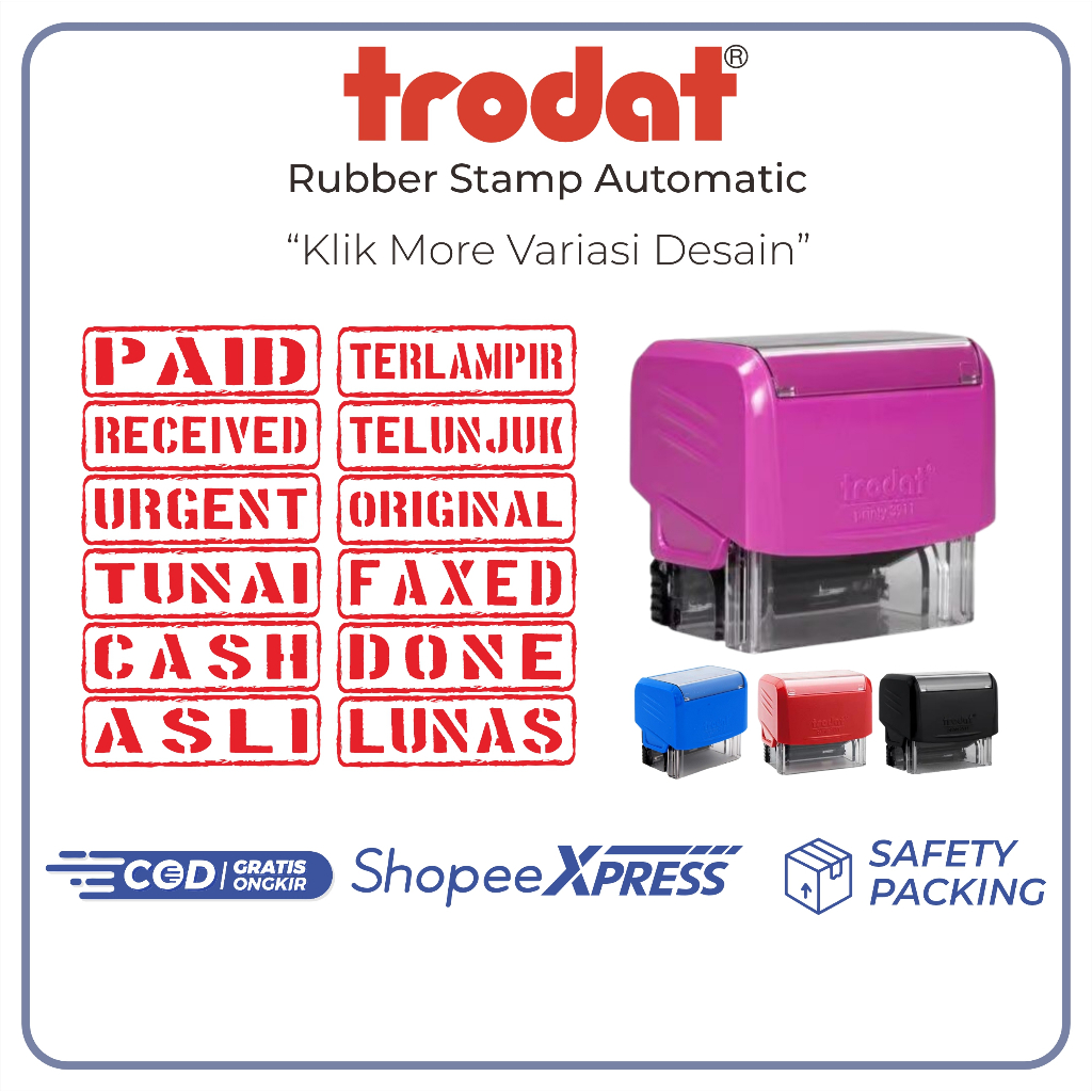 

[1HARI JADI] STEMPEL TRODAT LUNAS/COPY/PAID/URGENT/CASH STAMPEL SIAP PAKAI