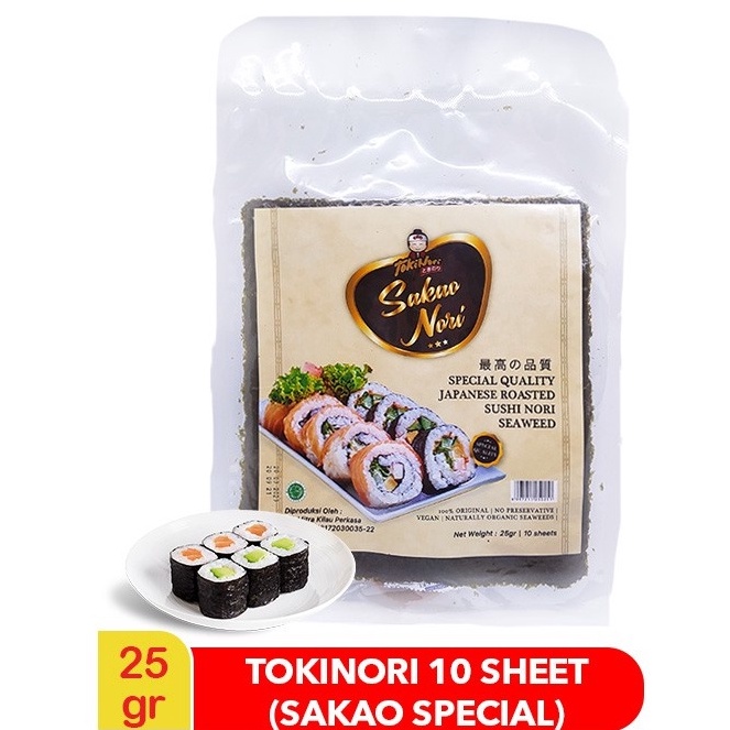 

[PRODUK WC79983] [NEW] TOKINORI SAKAO NORI 10 SHEET 25 GRAM (10LEMBAR) ➢Sale