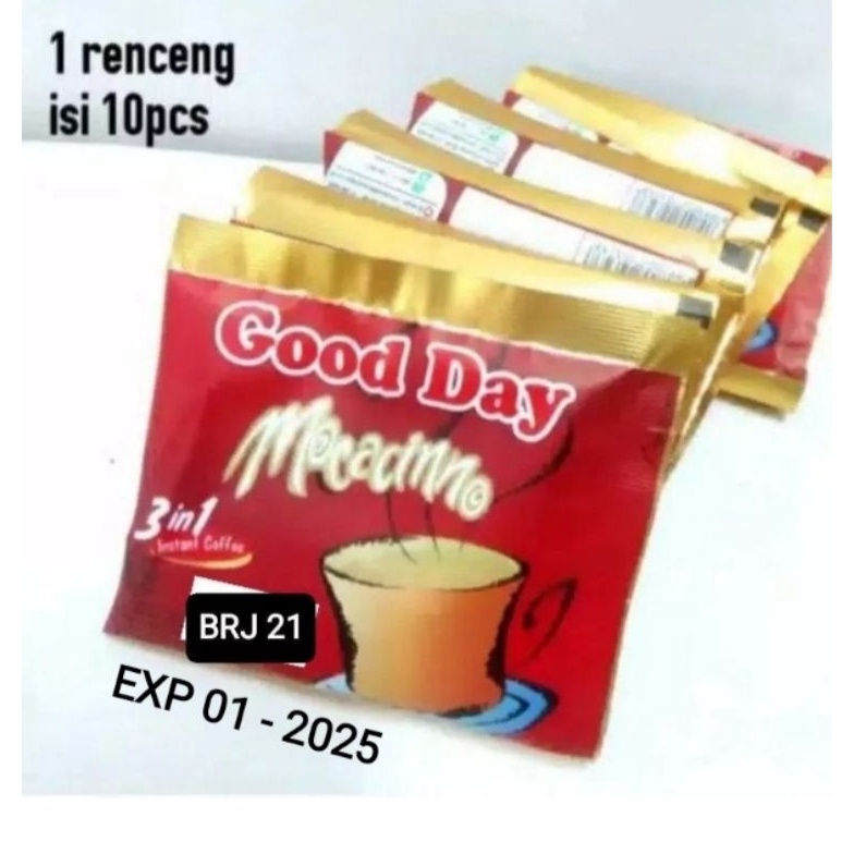 

T3rlar!s GOOD DAY MOCCACINO sachet 20 gram Renceng ( ISI 10 ) Must Get it