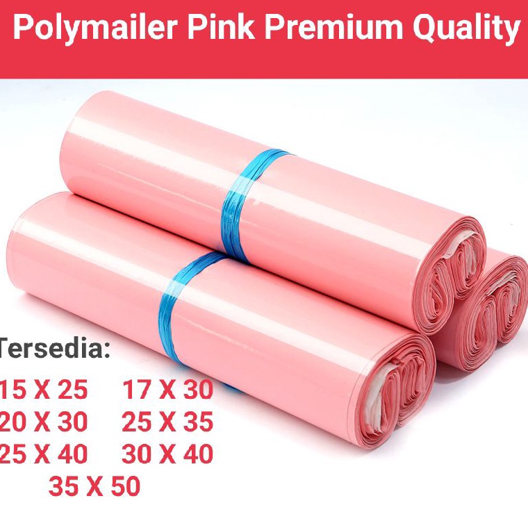 

(TERBARU) Polymailer Bag/Plastik Polymailer Pink/Plastik Online shop/Polymailer Warna