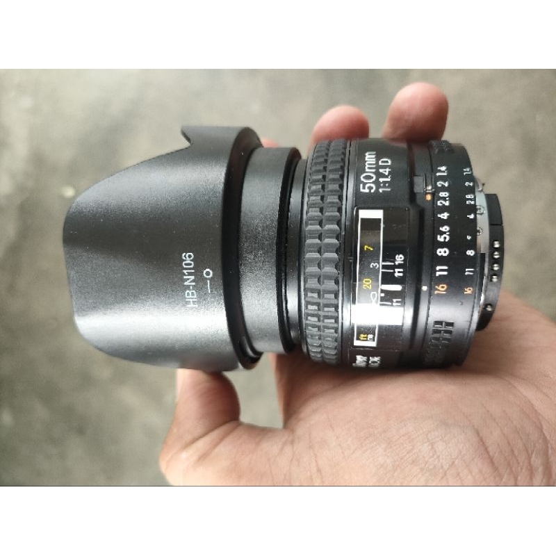 Lensa 50mm AFD Nikon Japan F1.4