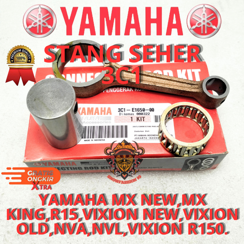STANG SEHER VIXION OLD 3C1 STANG PISTON VIXION NEW ,VIXION R 150 ,MX KING ,JUPITER MX NEW ,R15 ,NVA 