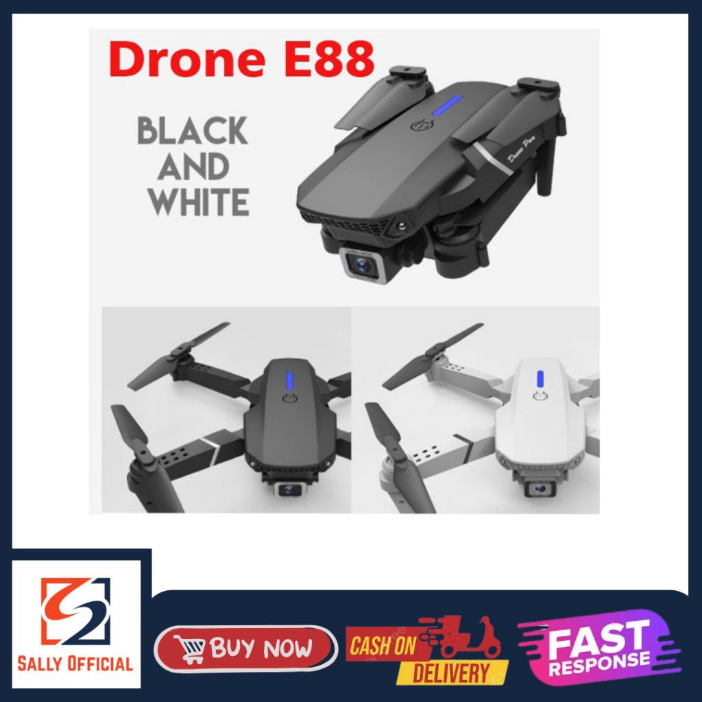 RC Drone E88 4K Camera Drone Kamera E88 Pro Dual Camera Mini Drone