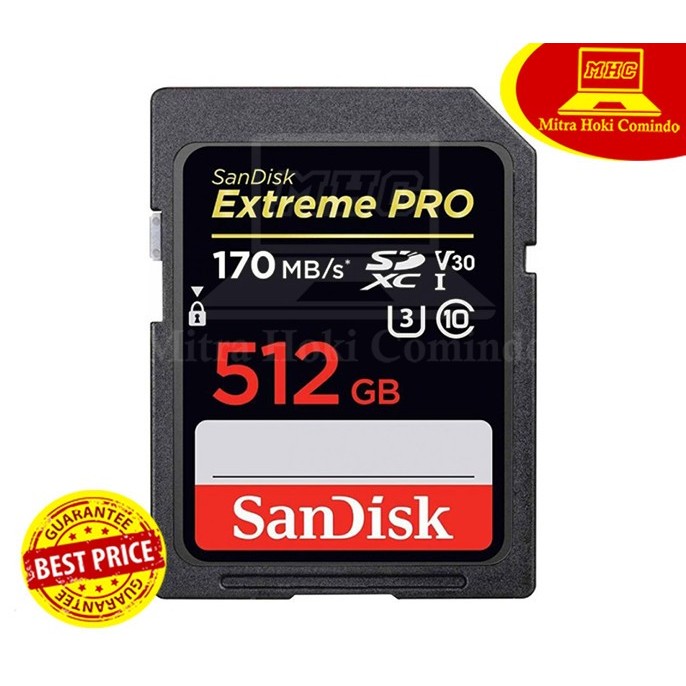 SD CARD SANDISK 512GB SANDISK EXTREME PRO 512GB 170MBPS SDSDXXY