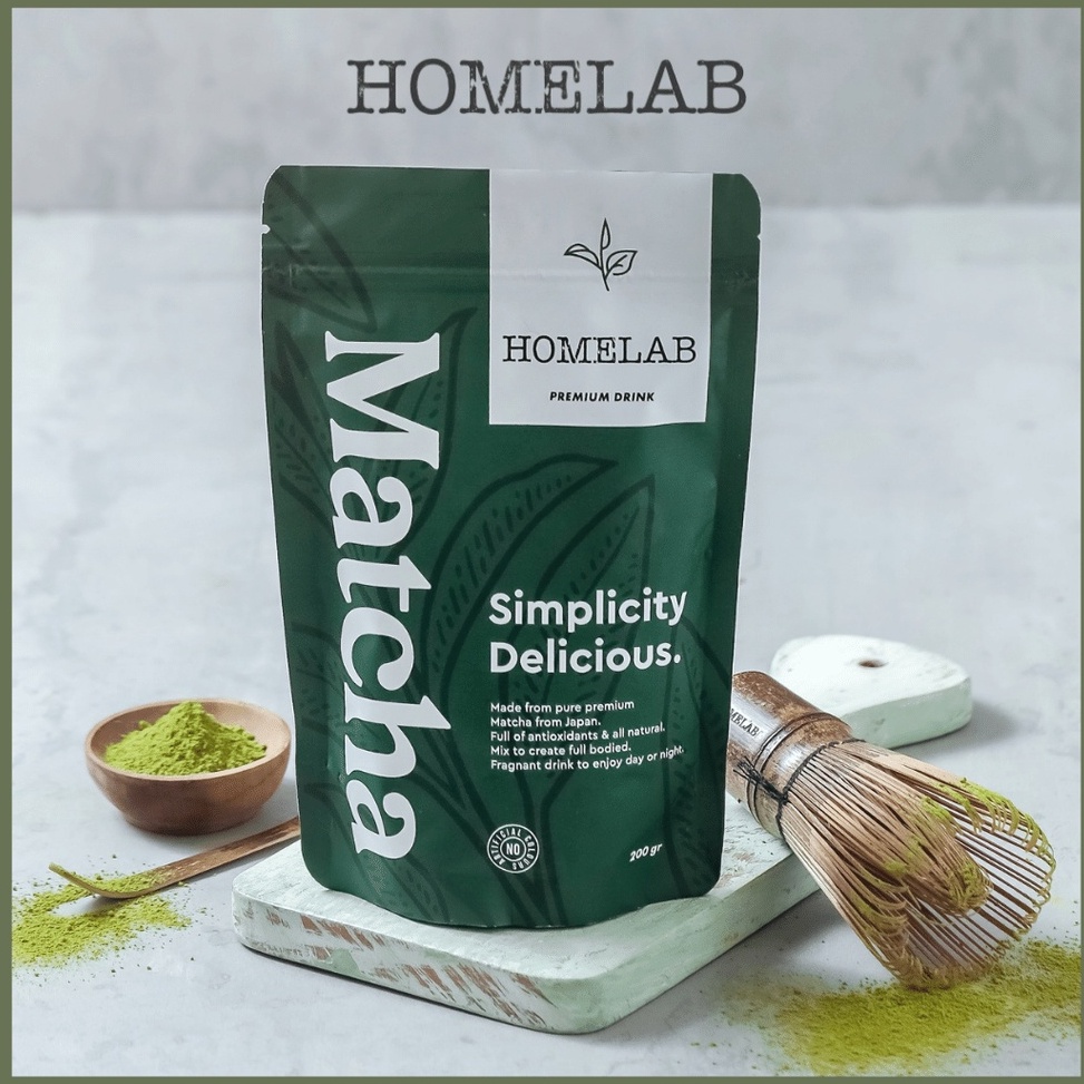 

❃ Homelab Bubuk Minuman Matcha Premium / Greentea Matcha Powder - 200 Gr 35