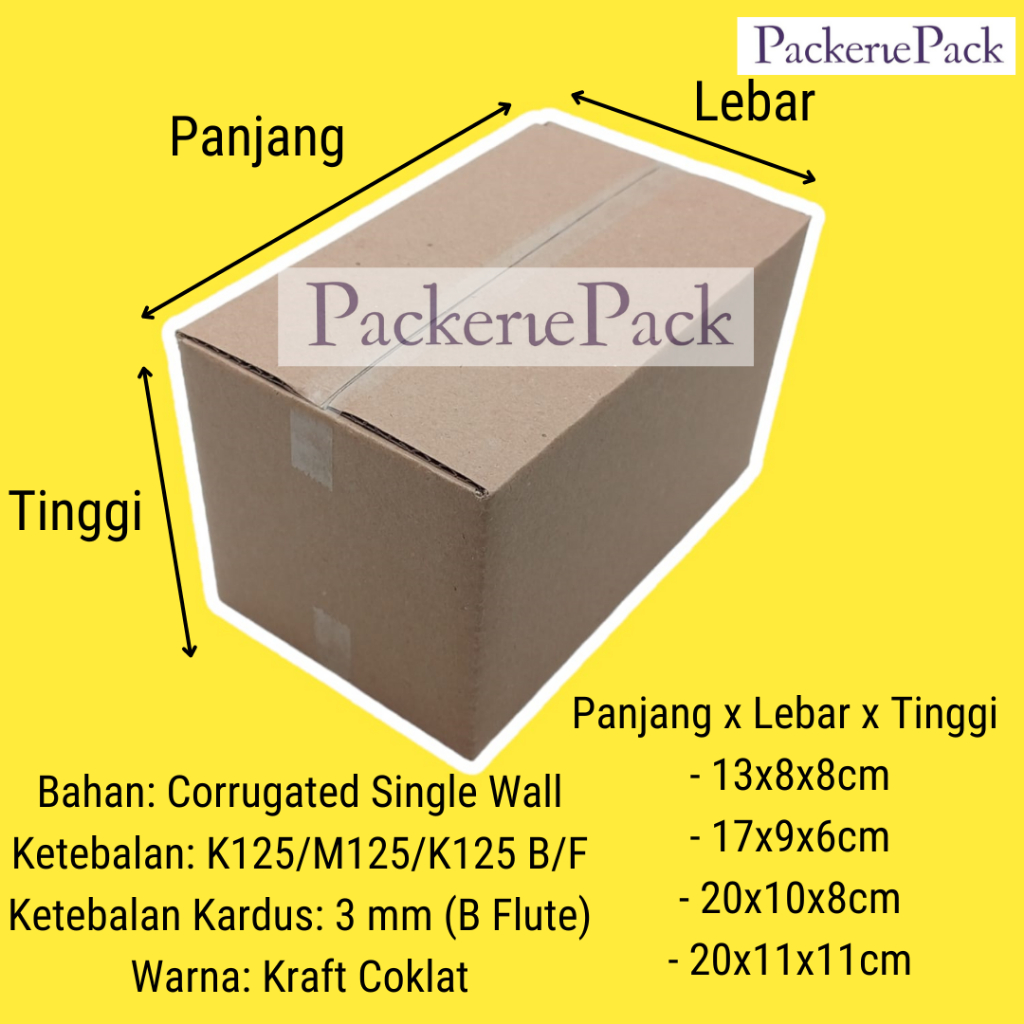 

(1 PCS) KARDUS BOX / BOX KARTON / DUS PACKING COKLAT POLOS