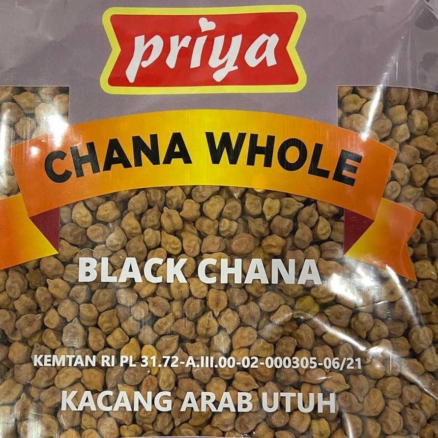 

BLACK CHANA PRIYA 500G / Kacang Arab Utuh / Chana Whole