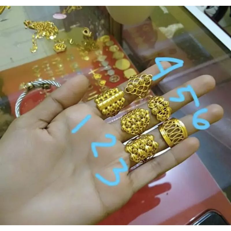 CINCIN COR PALEMBANG SEPUH EMAS 24K