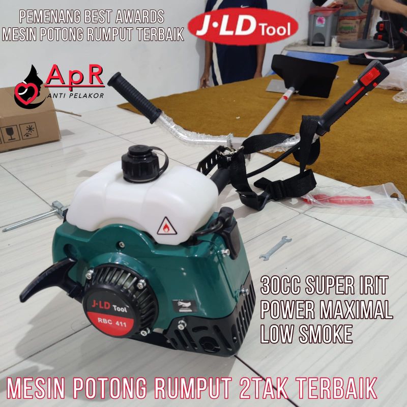 Mesin potong rumput bensin 2tak JLD terbaik brush cutter super irit