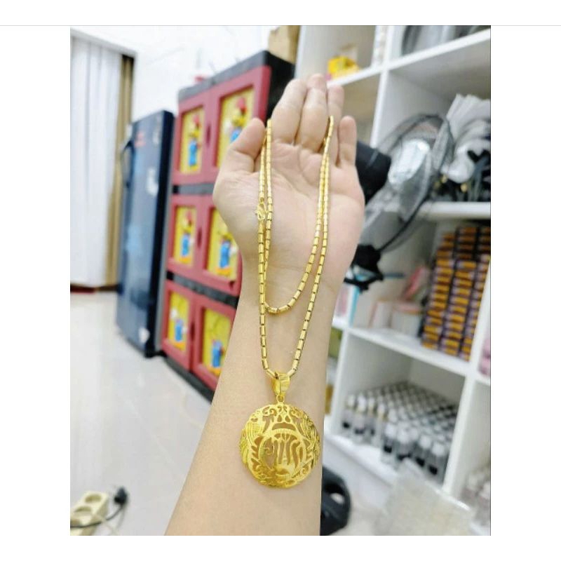 KALUNG BAMBU LAPIS EMAS 24K