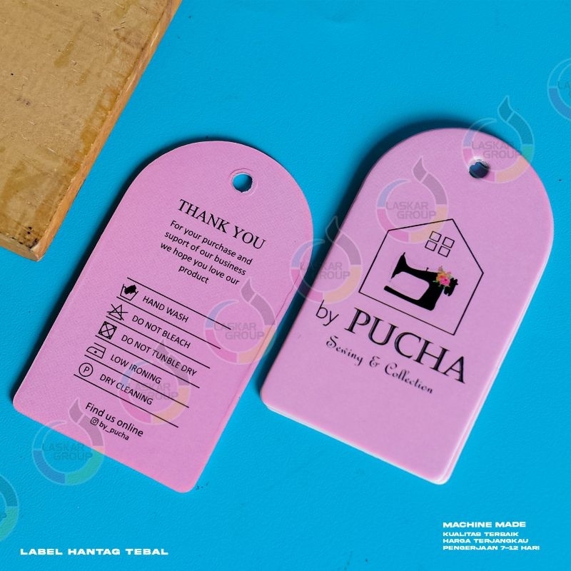 

hangtag tebal 700gsm/ label custom