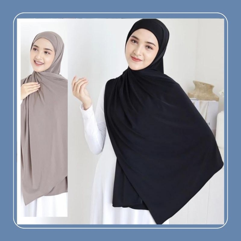 hijab pashmina + inner Ciput tali