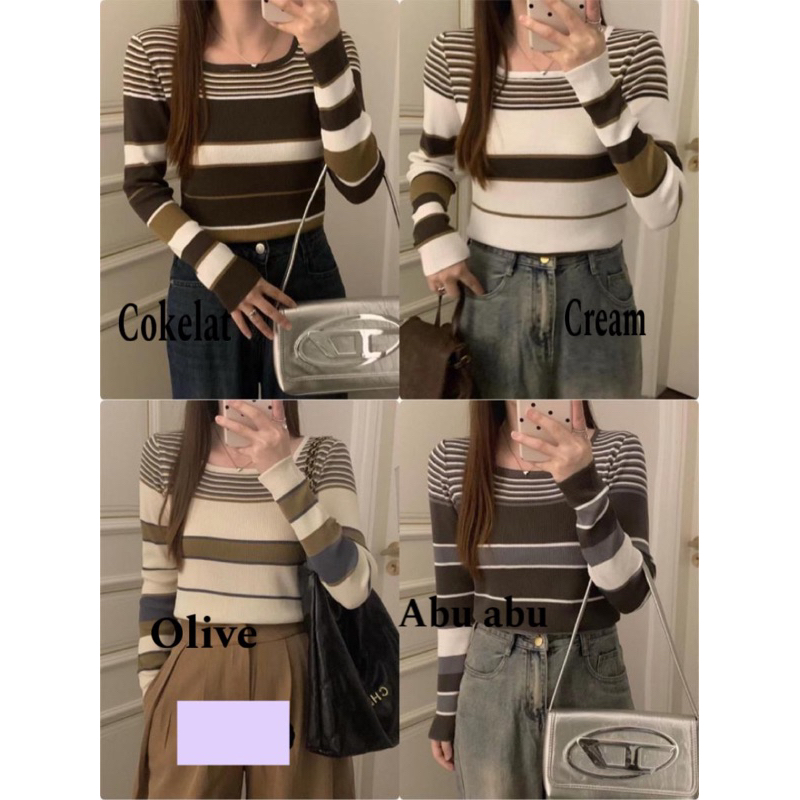 ATASAN RAJUT LENGAN PANJANG IMPORT