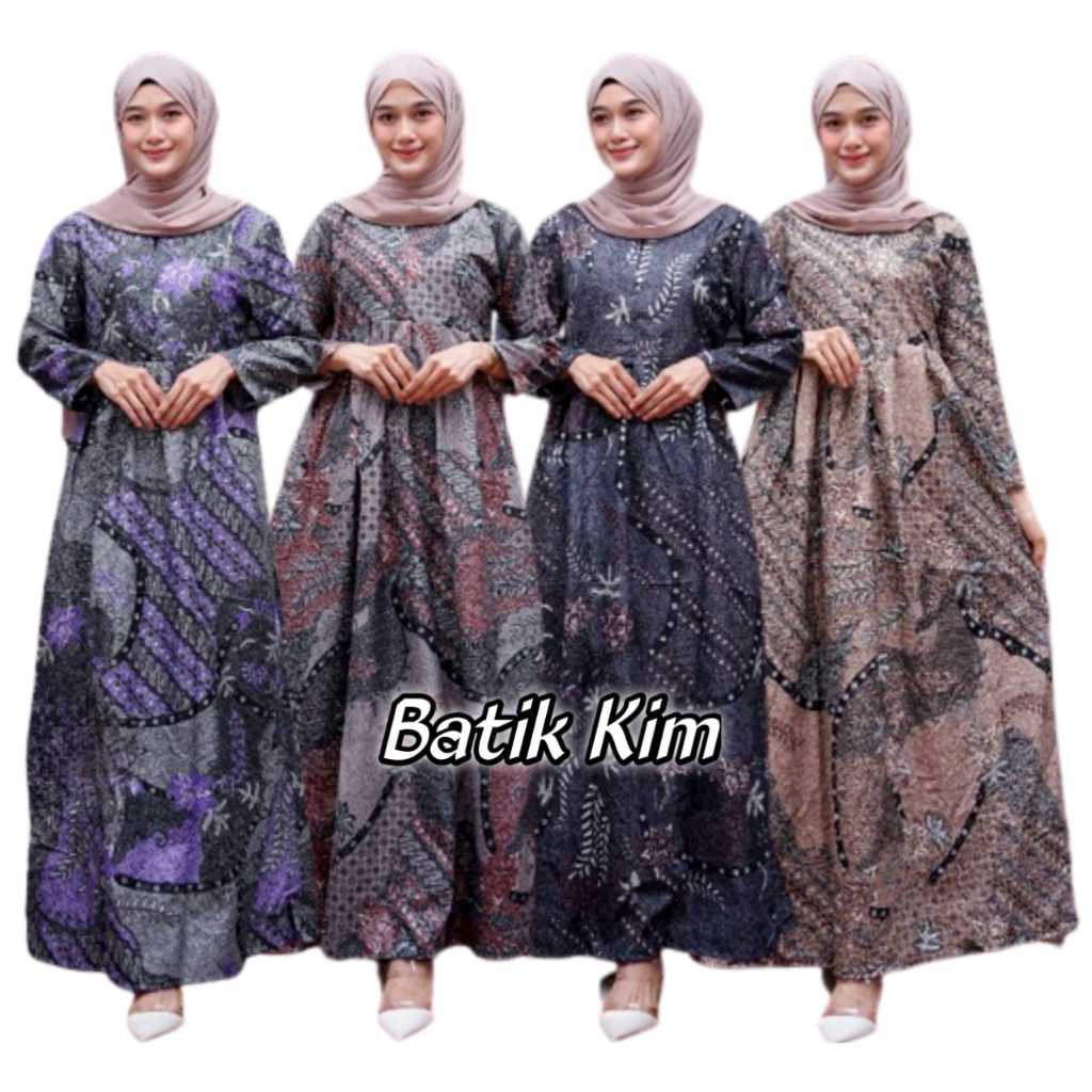 BAJU GAMIS BATIK WANITA TERBARU KEKINIAN - GAMIS BATIK JUMBO MOTIF PRADA- MS GAMIS SRIWEDARI MAXI BU