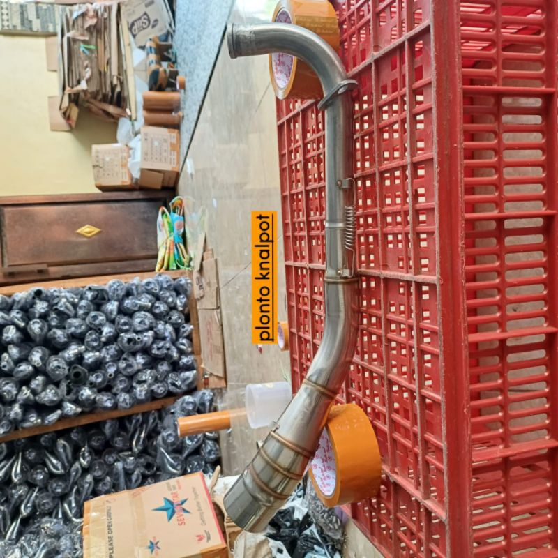 header/leher knalpot standar samping nmax inlet 50mm