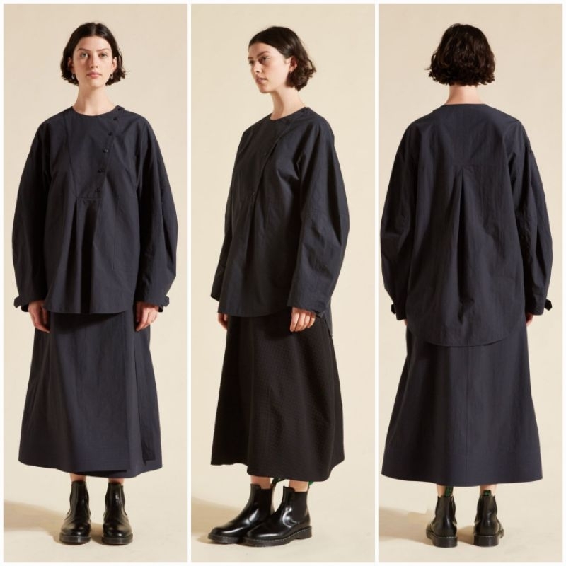 LEE MATHEWS "Kei" cocoon shirt