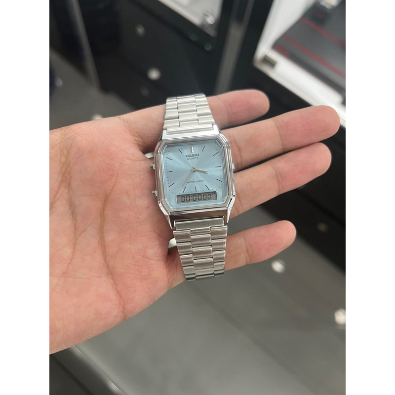Jam Tangan Unisex Casio AQ-230A-2A1MQYDF / AQ-230A-2A1 Original