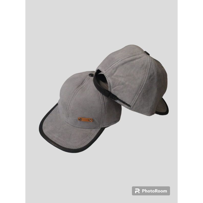 Topi Pria Wanita kulit suede all size
