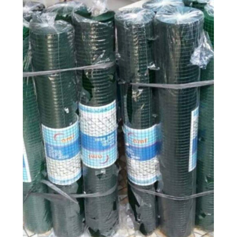 KAWAT LOKET HIJAU KAWAT RAM PVC 1 roll = 10 m