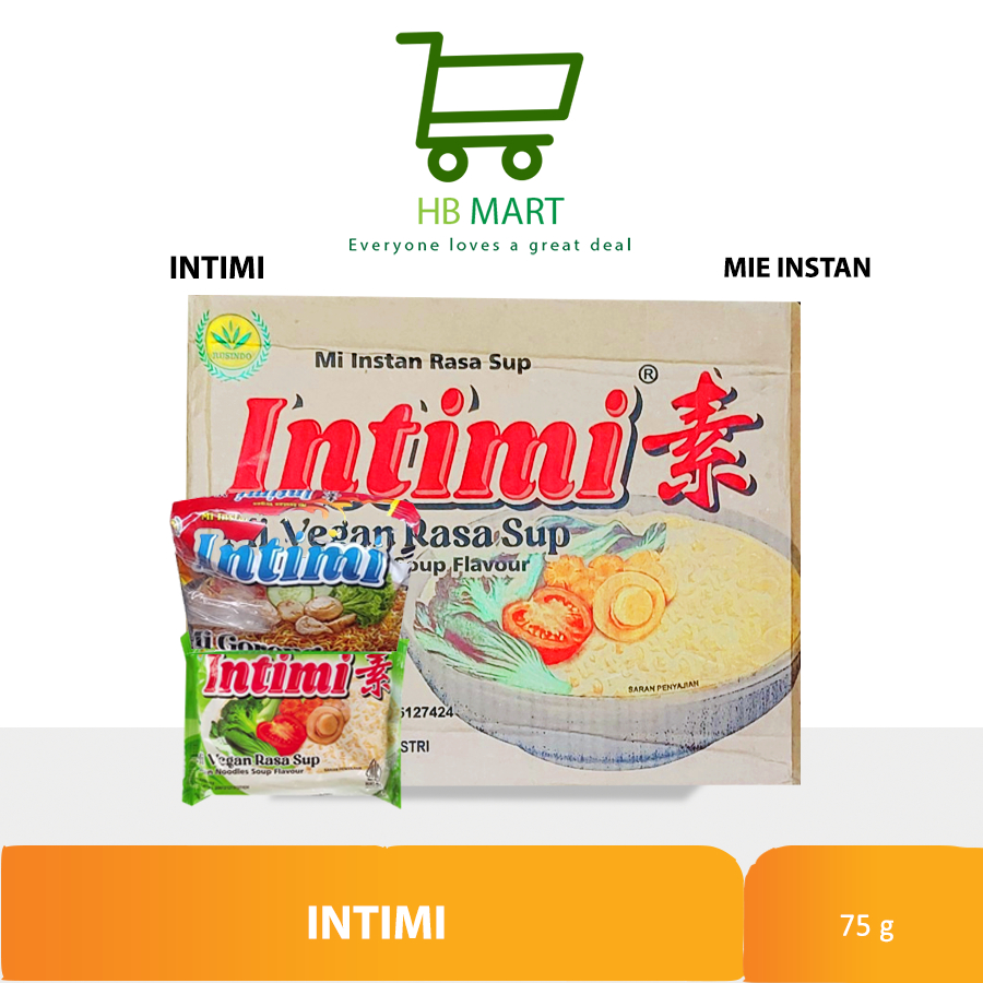 

INTIMI MIE INSTANT, 75g × 40pcs /DUS, RASA SUP, VEGAN GORENG