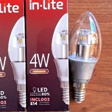 LAMPU LED E14 INLITE candle lamp DRAT KECIL 4W 220V