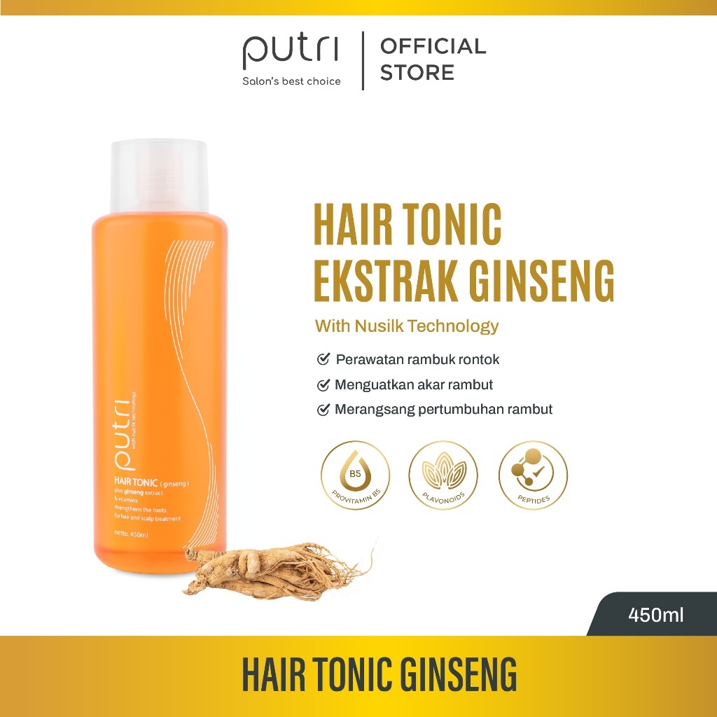 Putri with Nusilk Technology Hair Tonic Ginseng 450ml