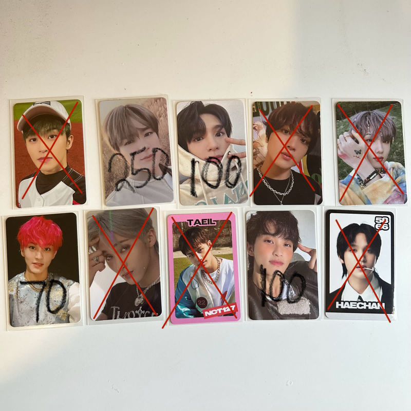 [READY STOCK] Photocard poca pc NCT Official haechan korek tc scratch glimo mixtape mark baseball sm